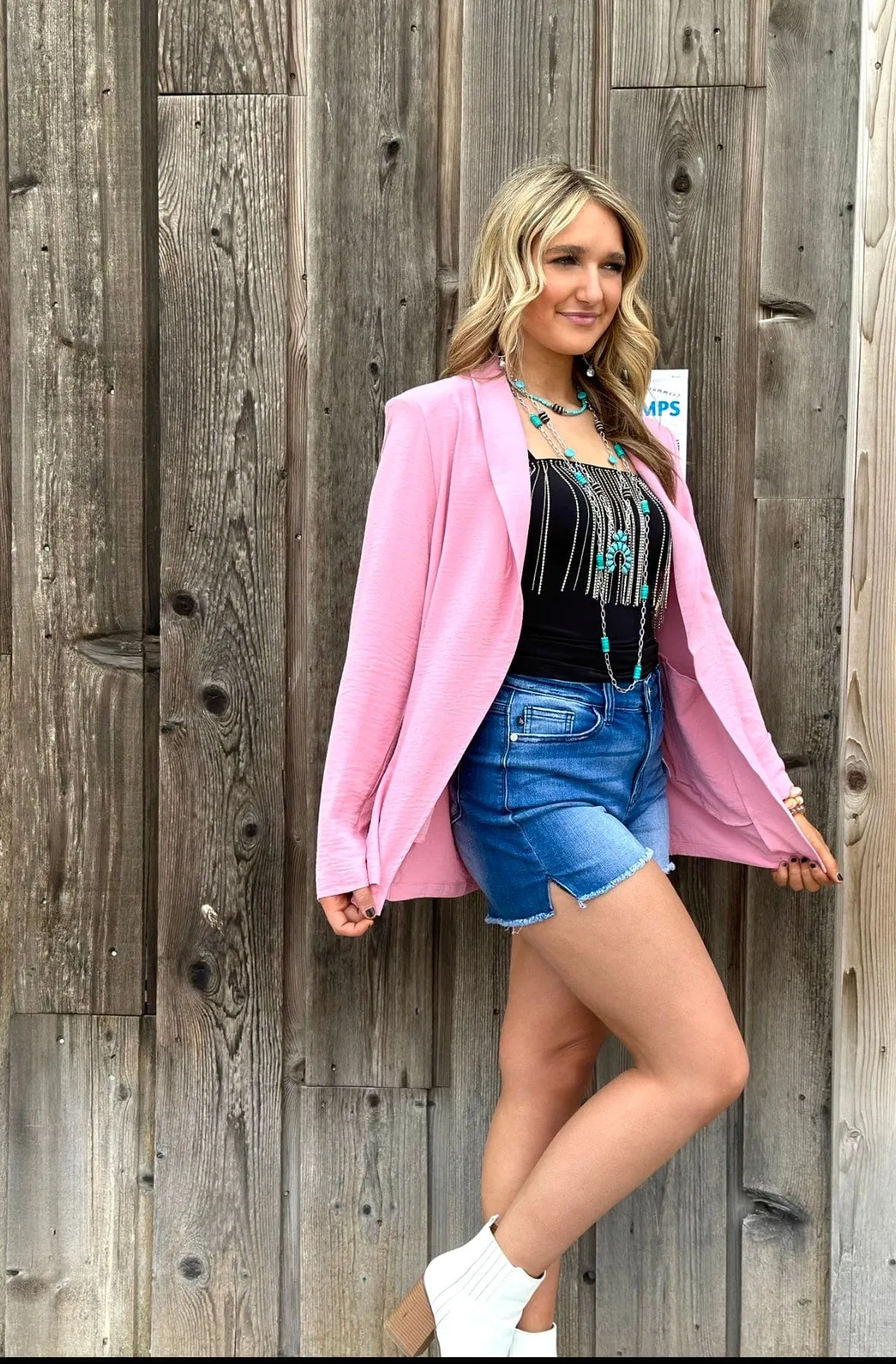 The Spring South of Pink Blazer