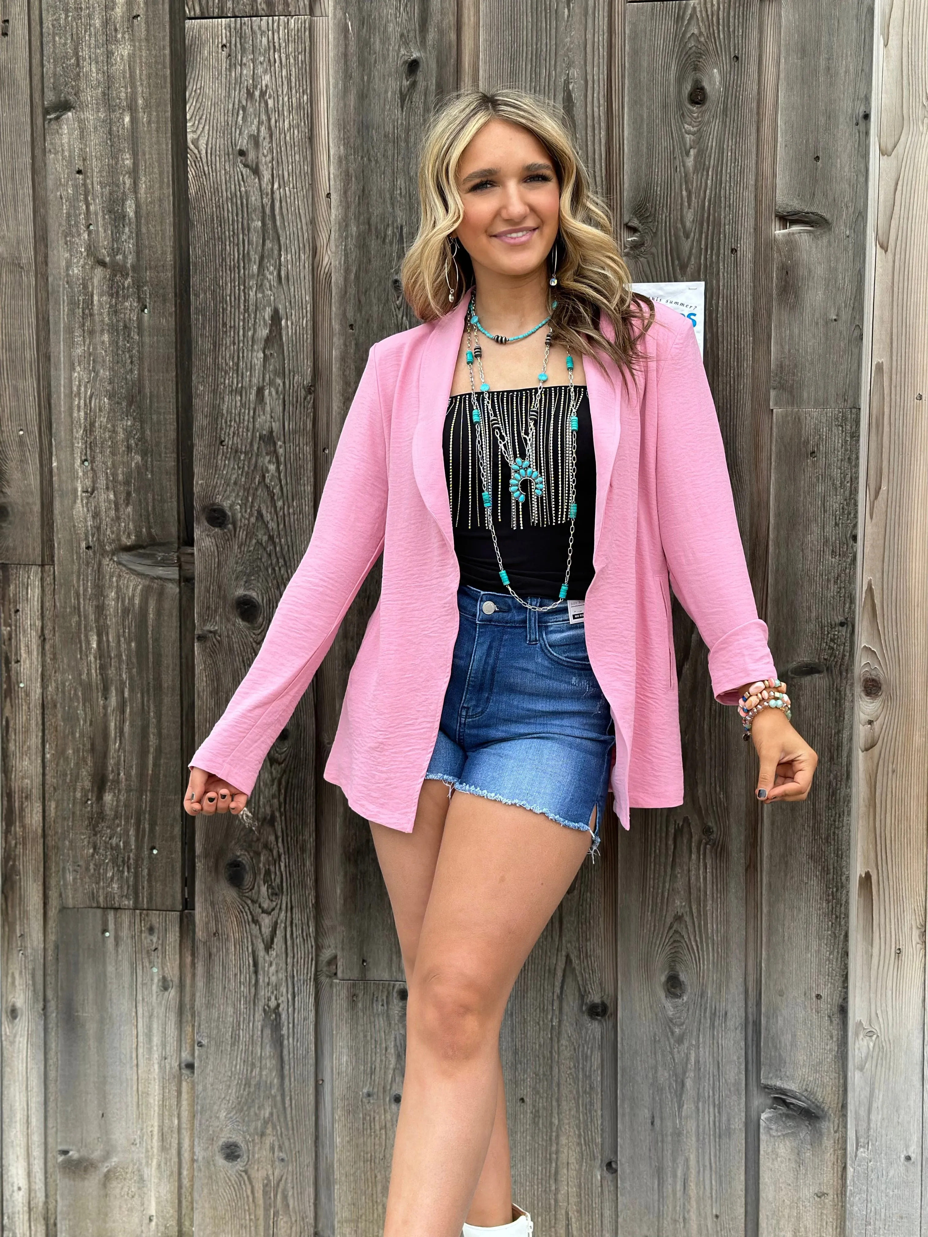 The Spring South of Pink Blazer