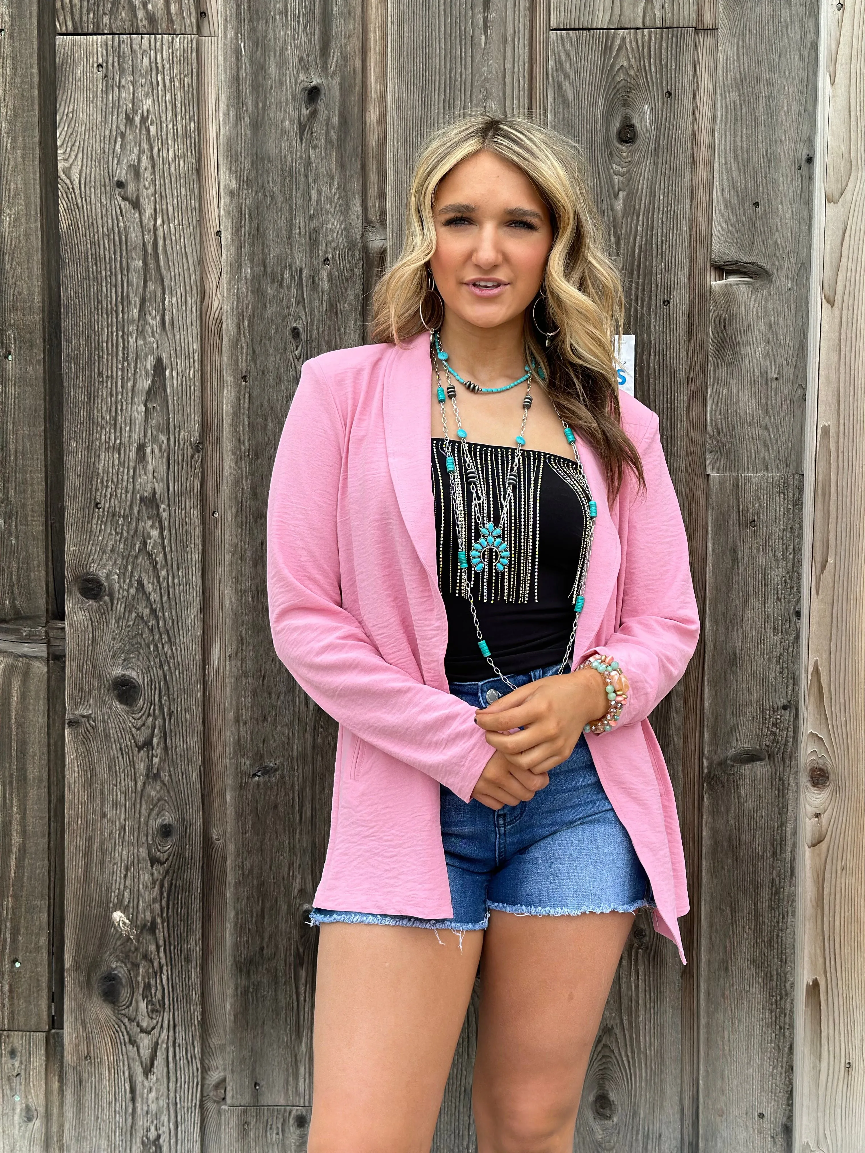 The Spring South of Pink Blazer