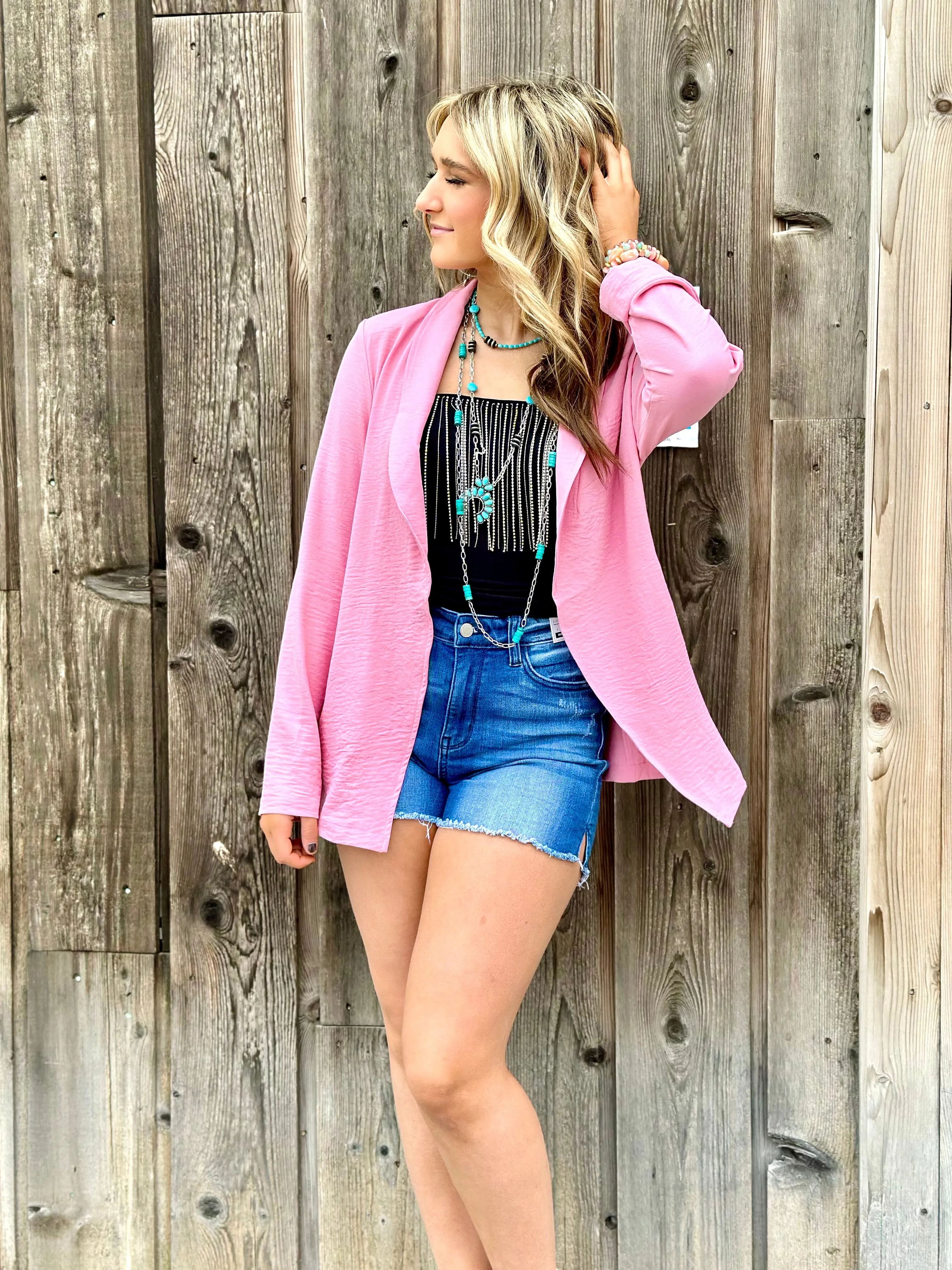 The Spring South of Pink Blazer