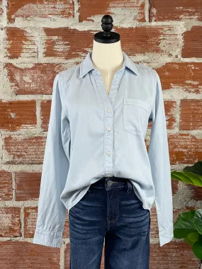 Thread and Supply Logan Shirt in Light Wash