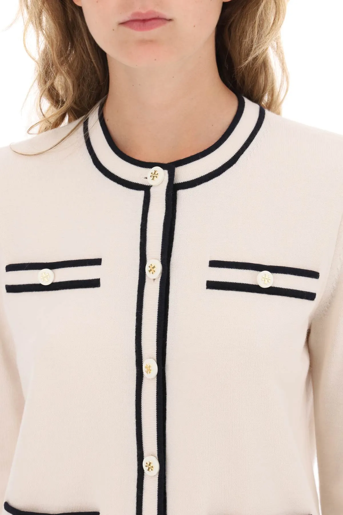 TORY BURCH kendra merino wool cardigan