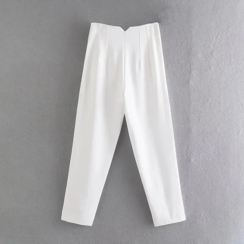 TRAF High Waist Pencil Trousers