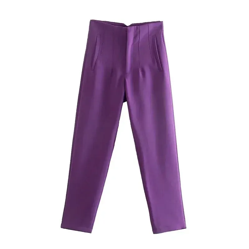 TRAF High Waist Pencil Trousers