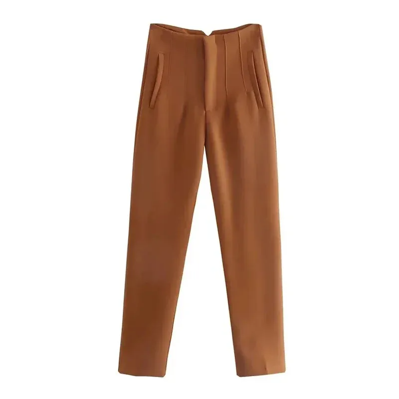 TRAF High Waist Pencil Trousers