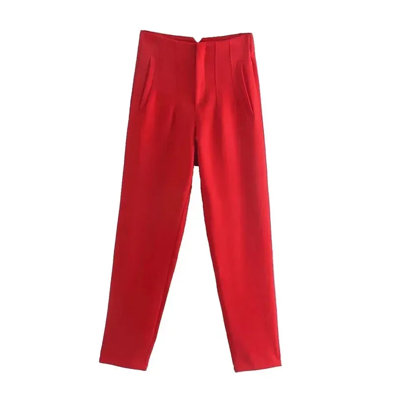 TRAF High Waist Pencil Trousers