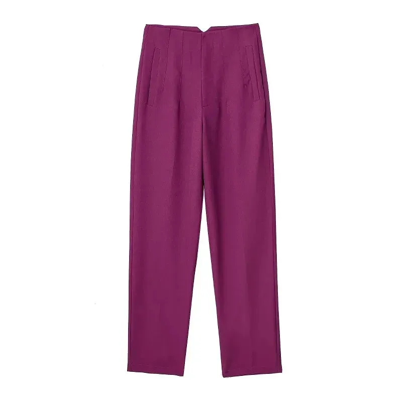 TRAF High Waist Pencil Trousers