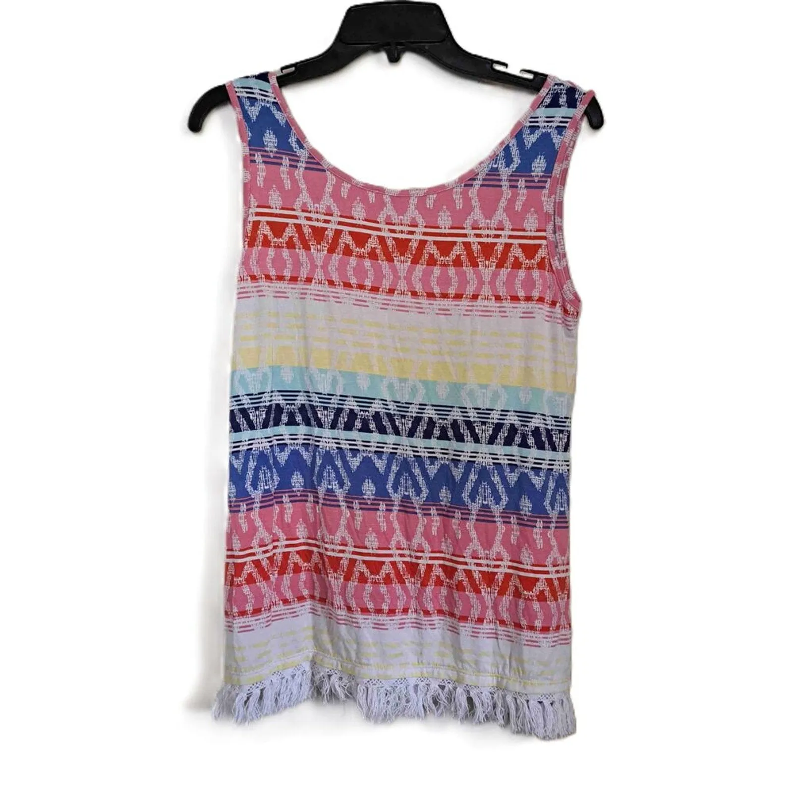 Tribal Jeans Multicolored Sleeveless Scoop Neck Printed Tank Top Size XS