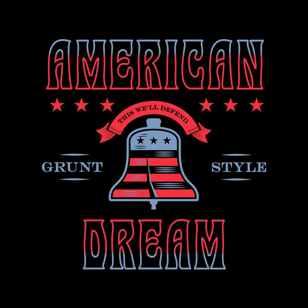 Women's American Dream Boyfriend Fit T-Shirt - Black